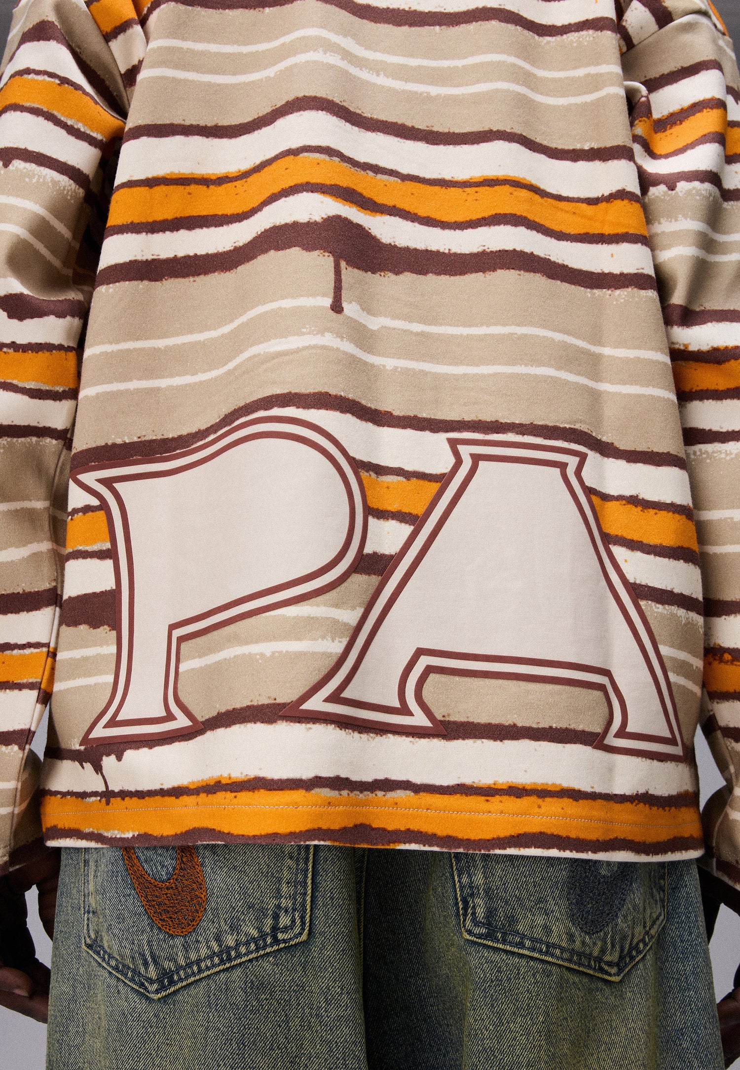 PDF LONG SLEEVE POLO // ORANGE