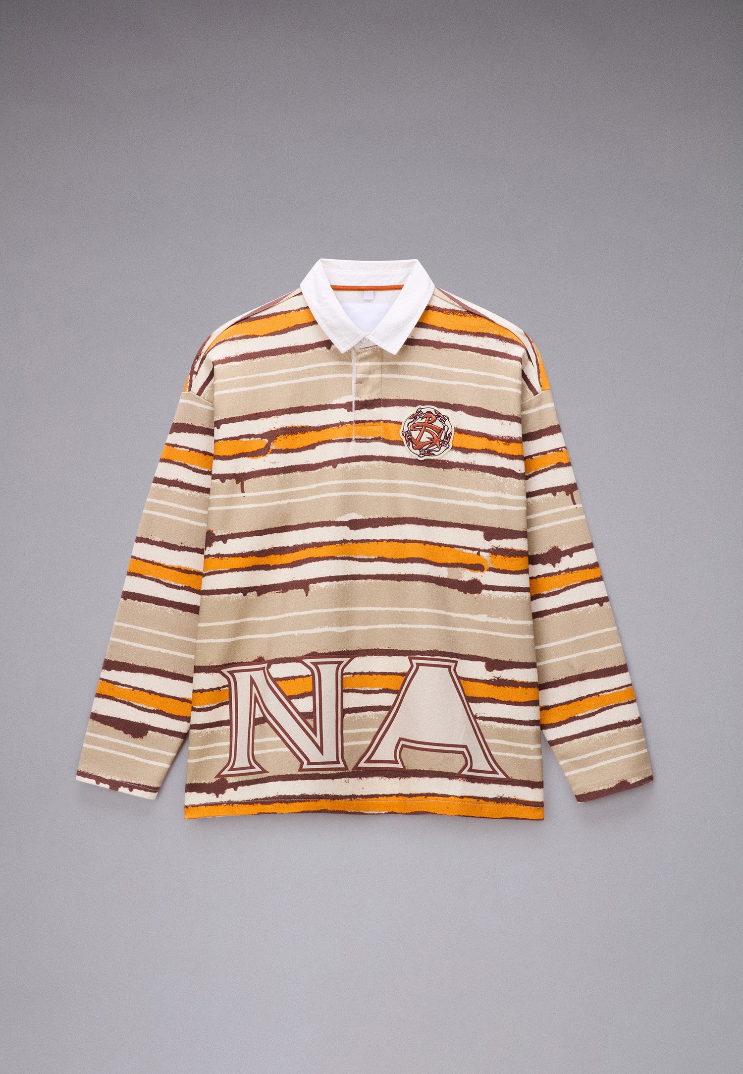 PDF LONG SLEEVE POLO // ORANGE