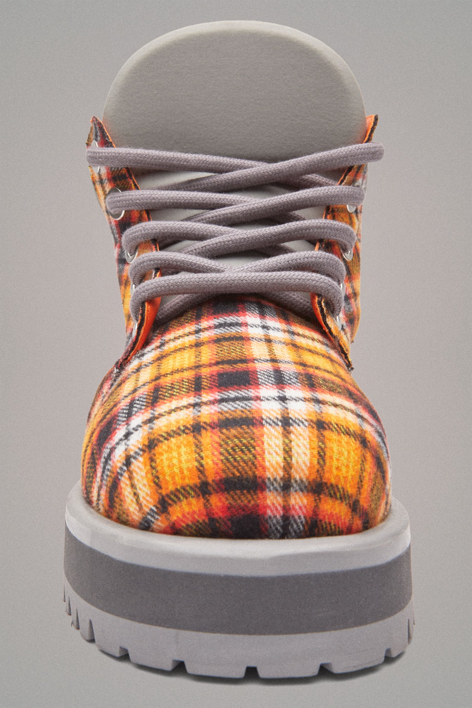 STRADA LOW TARTAN BOOTS // ORANGE