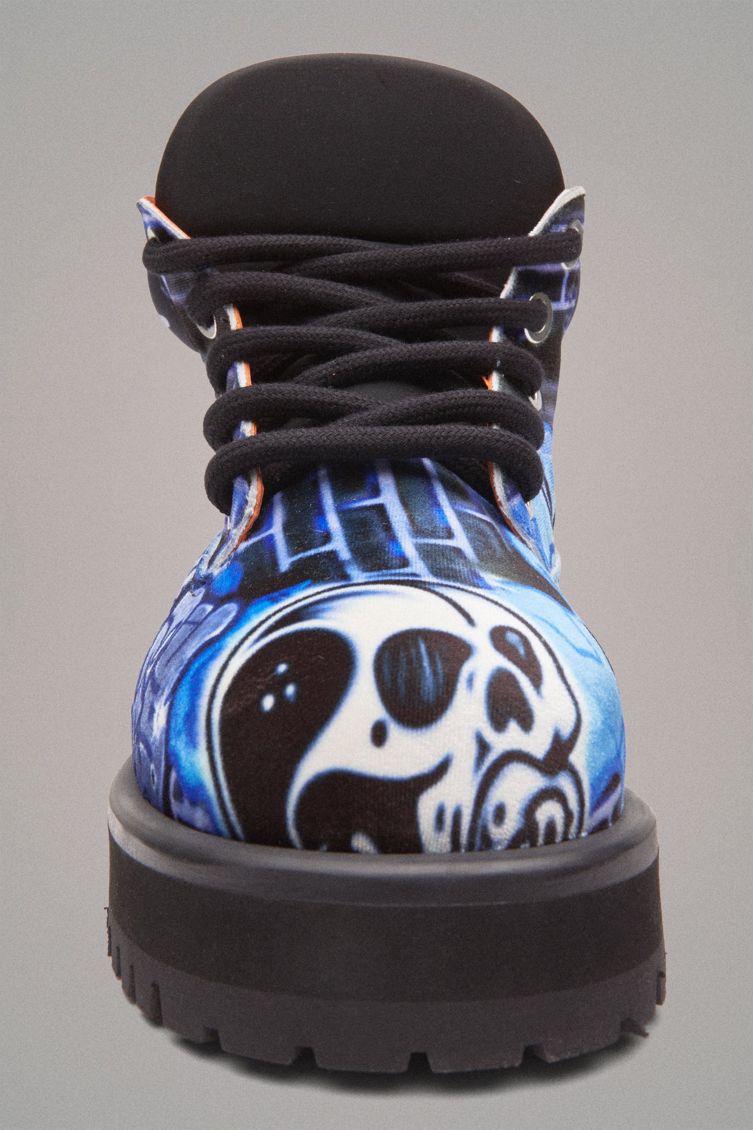 STRADA LOW GRAFFITI BOOTS // BLUE