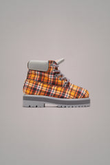 STRADA LOW TARTAN BOOTS // ORANGE