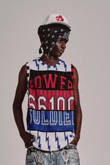 POWER TANK TOP // RED & BLUE