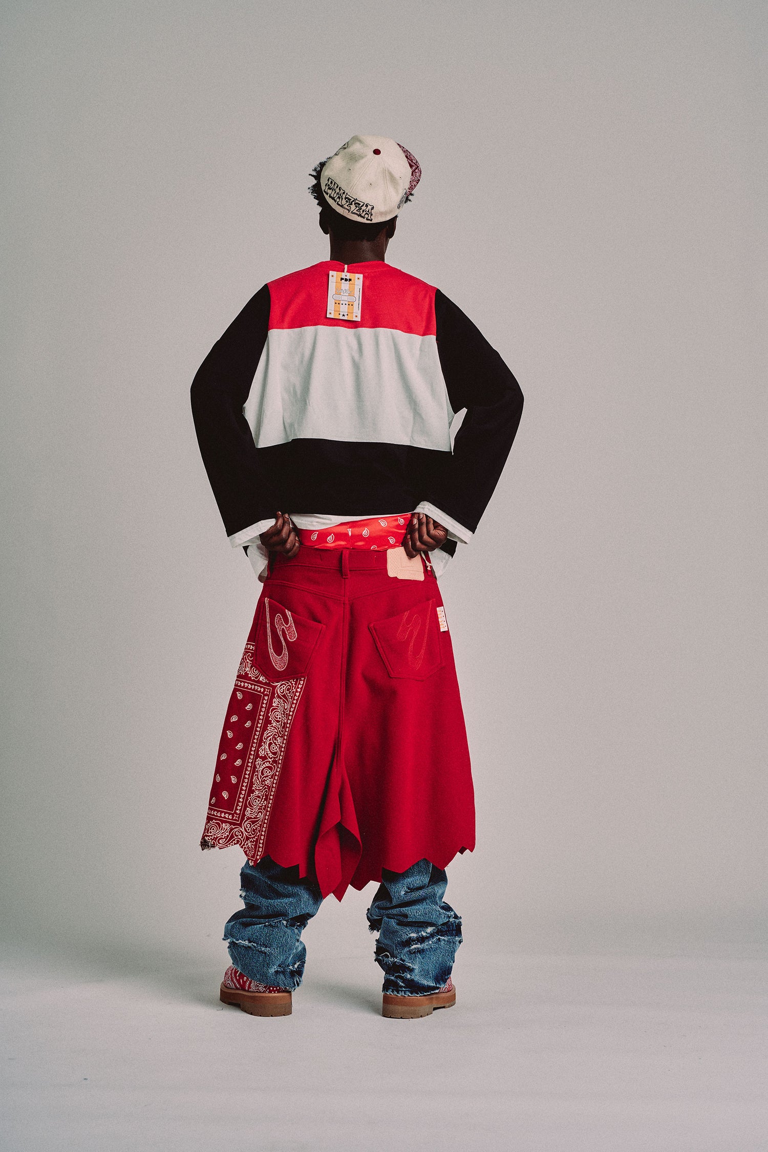 SAMIR T-SHIRT // RED AND BLACK