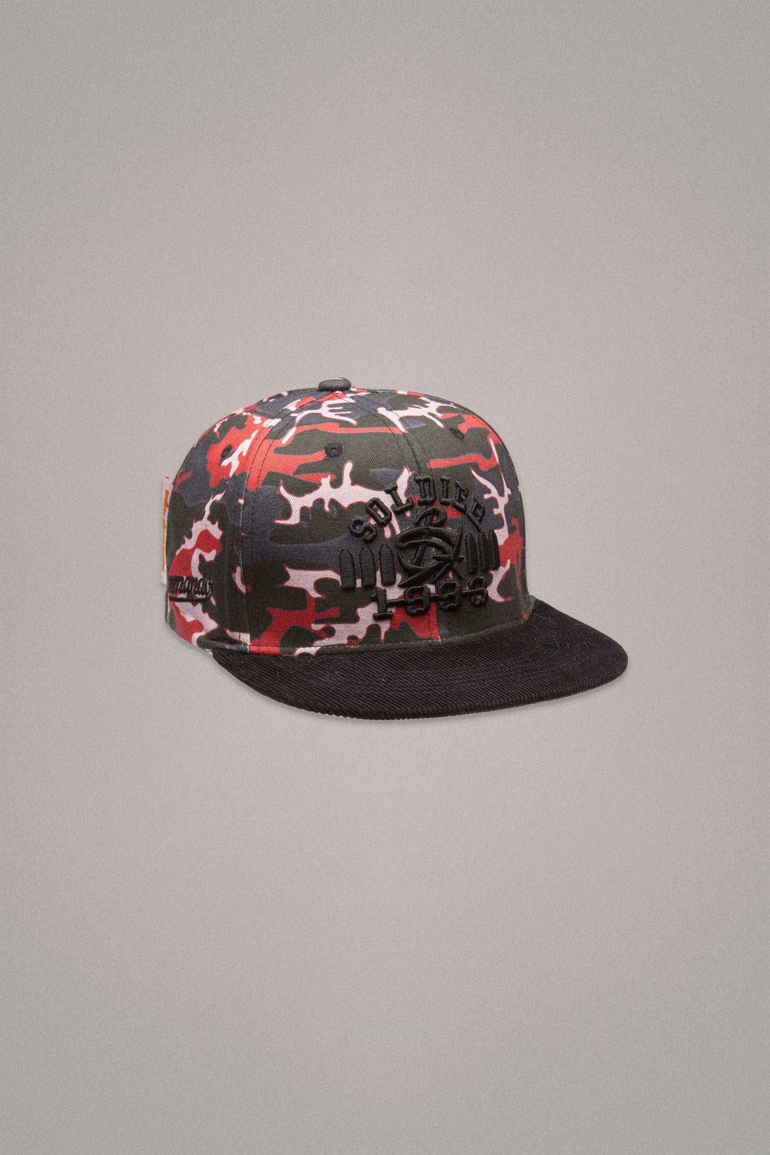 CAMO BASEBALL HAT // BLACK