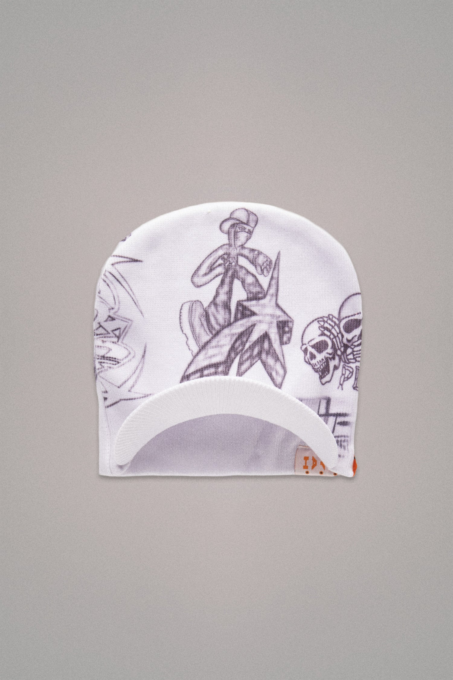 GRAFFITI BEANIE // WHITE