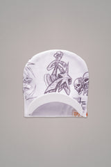 GRAFFITI BEANIE // WHITE