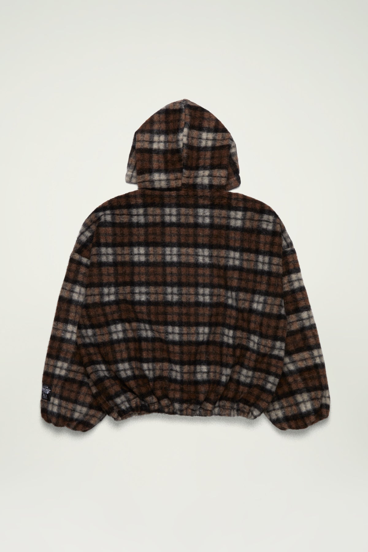FORTE ZIP UP HOODIE // BROWN TARTAN