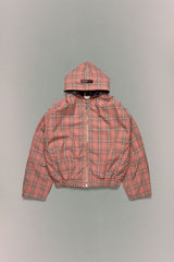 PIUMA HOODIE JACKET // PINK CHECK