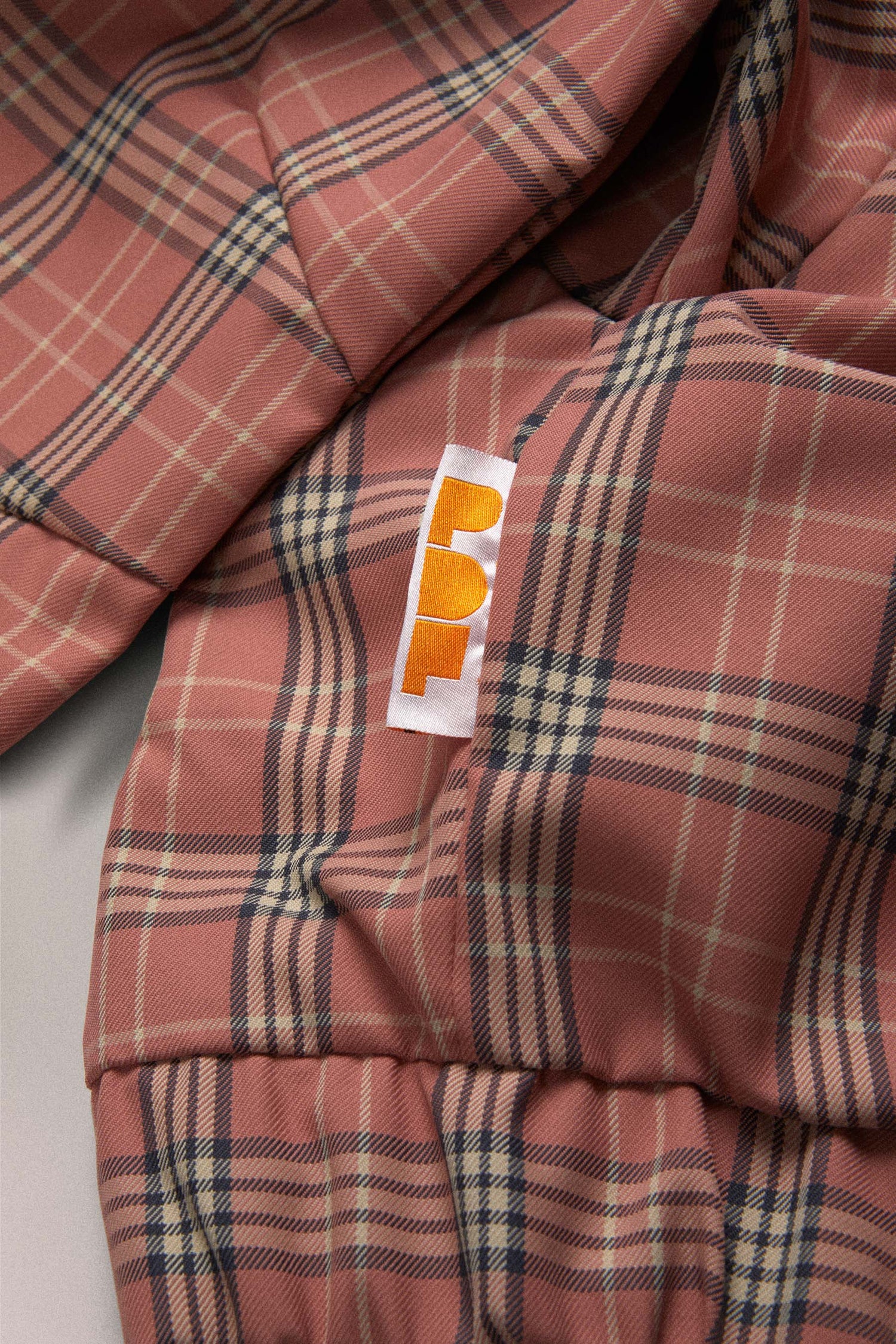 PIUMA HOODIE JACKET // PINK CHECK