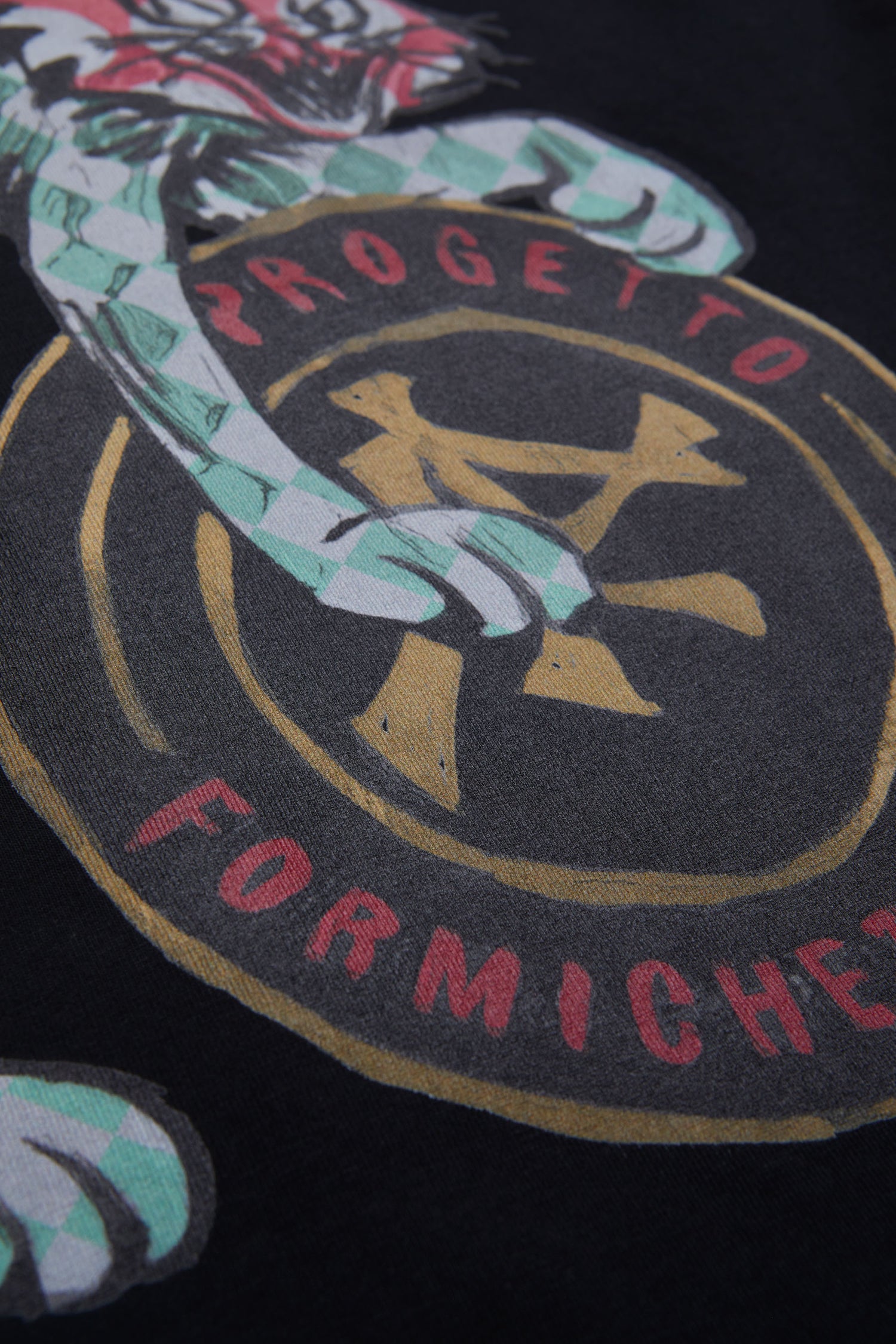 THE NEW BOY SEVEN CAT T-SHIRT // BLACK