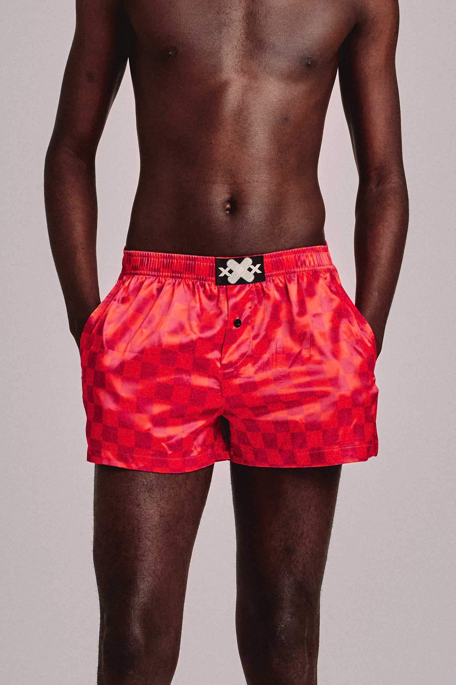 BAND BOXER SHORTS // CHECK 3-PACK