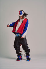 LOW RIDE JACKET // RED & BLUE