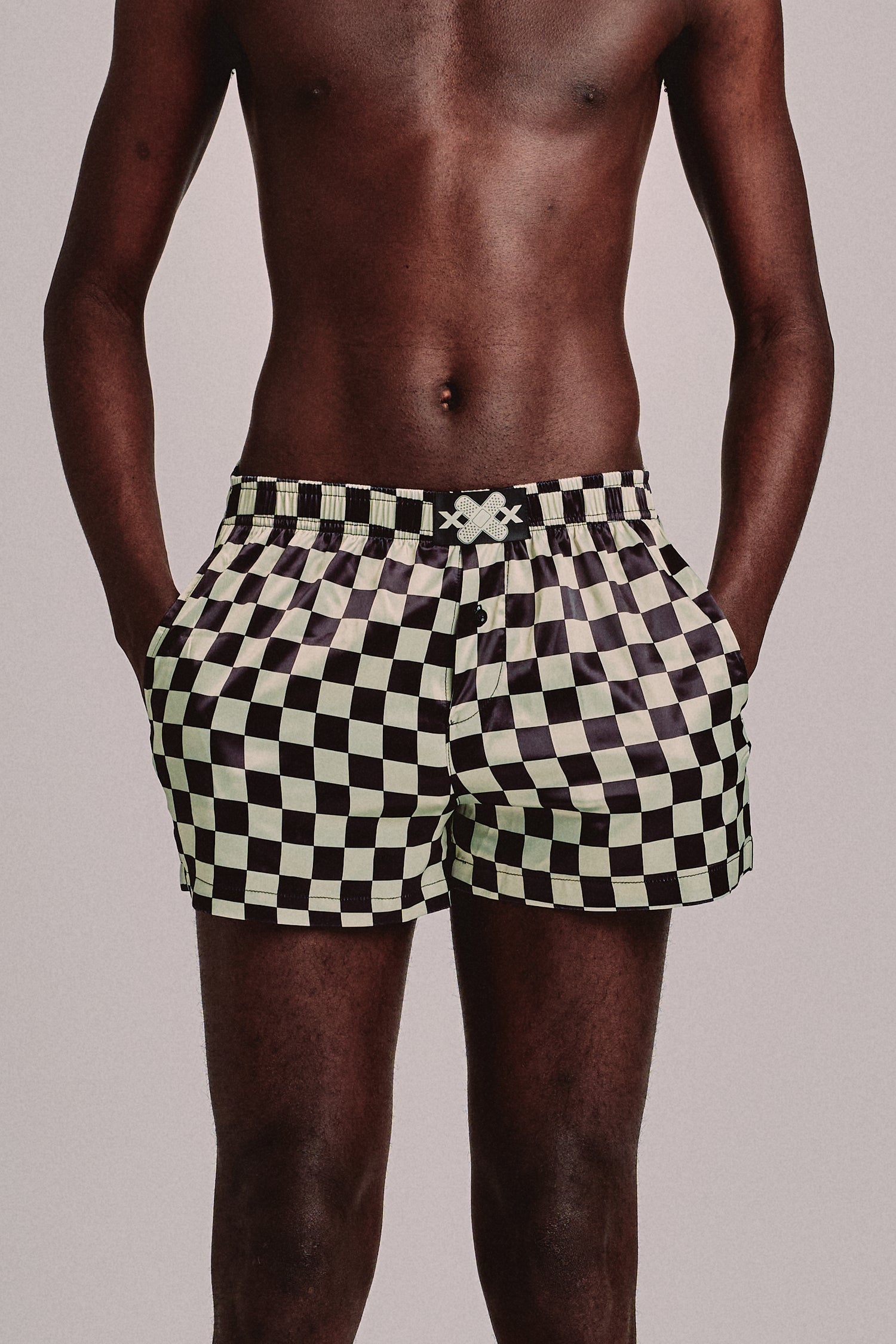 BAND BOXER SHORTS // CHECK 3-PACK