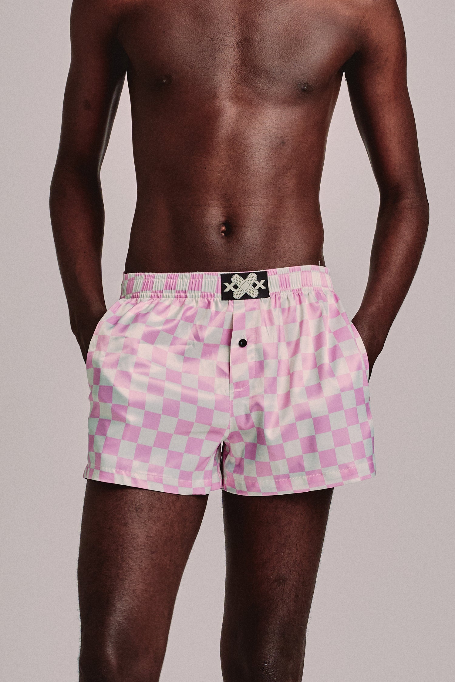 BAND BOXER SHORTS // CHECK 3-PACK