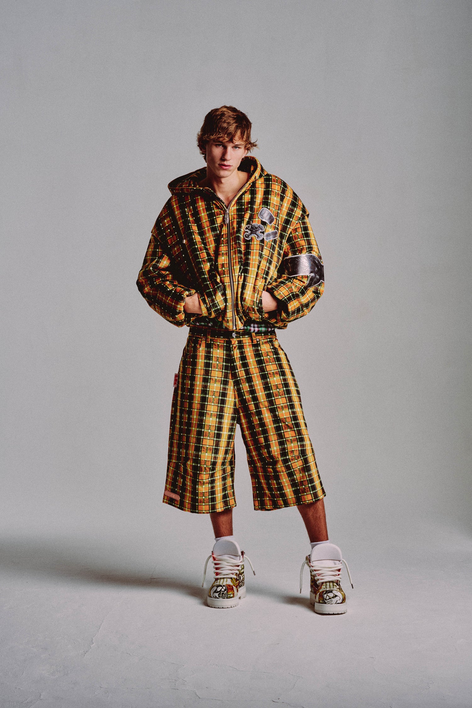 JOGGER JACKET // YELLOW CHECK