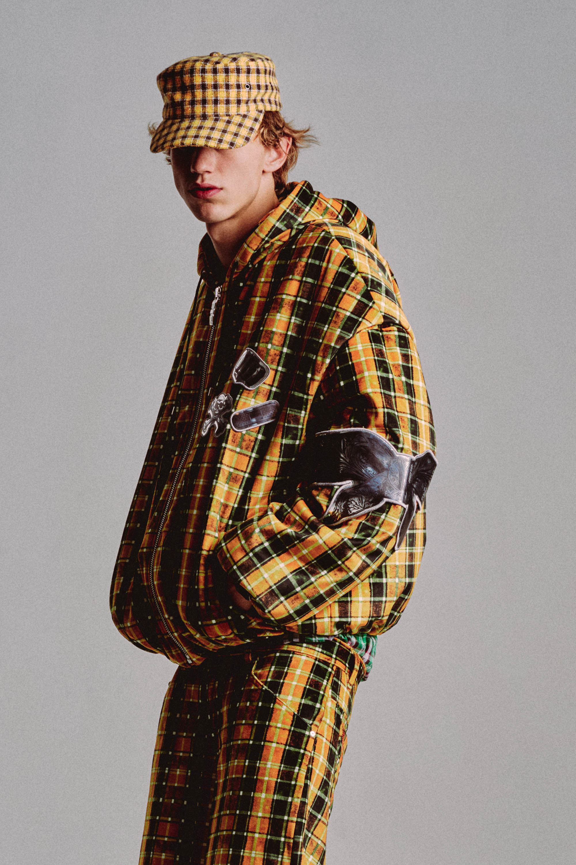JOGGER JACKET // YELLOW CHECK – PDF CHANNEL
